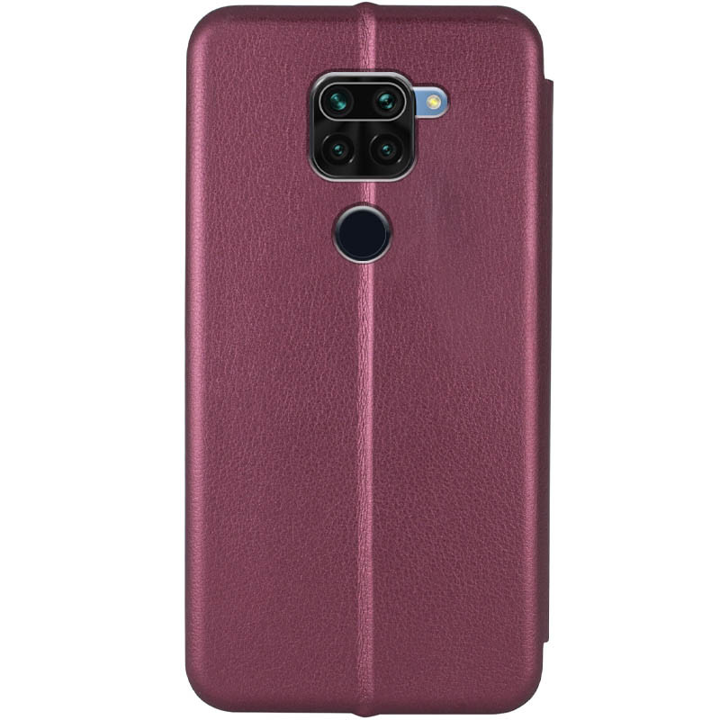 Фото Кожаный чехол (книжка) Classy для Xiaomi Redmi Note 9 / Redmi 10X (Бордовый) на vchehle.ua