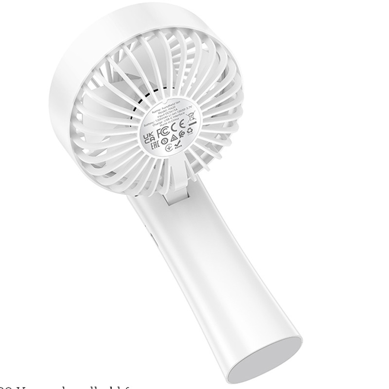 Купить Портативный вентилятор Hoco HX20 Xpress handheld fan 1200 mAh (White) на vchehle.ua