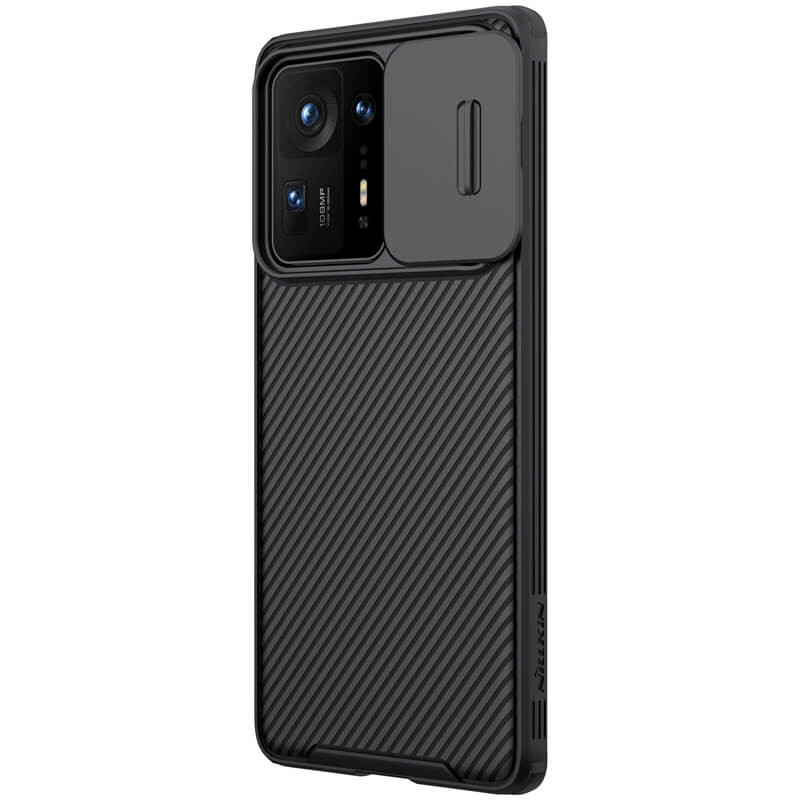 Фото Карбоновая накладка Nillkin Camshield (шторка на камеру) для Xiaomi Mix 4 (Черный / Black) в магазине vchehle.ua