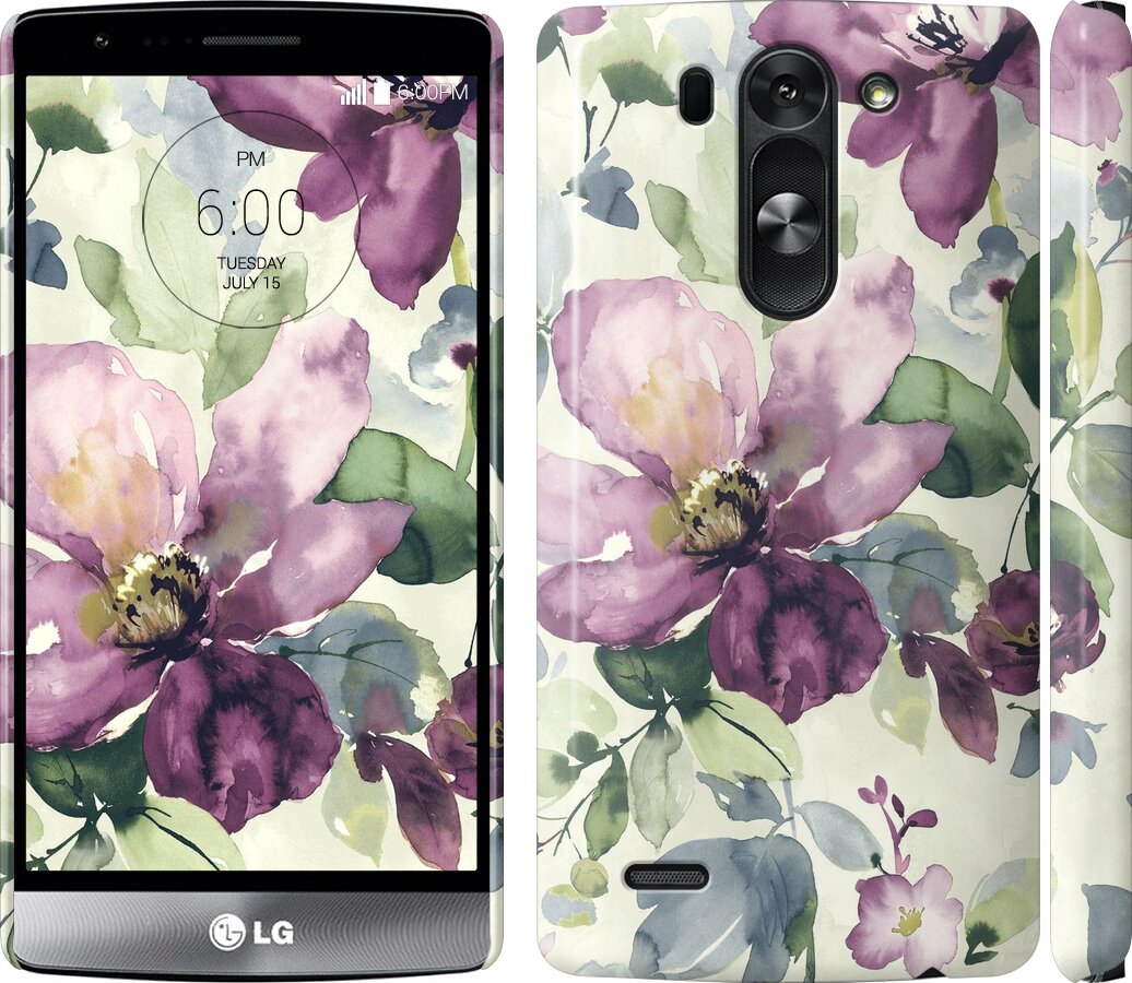 

Чохол Квіти аквареллю на LG G3s D724 296576