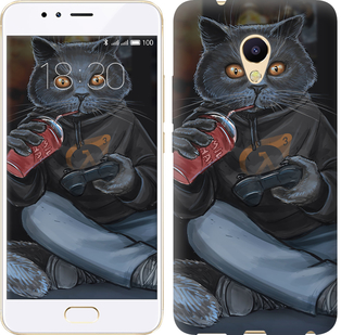 

Чехол gamer cat для Meizu M5s 635496