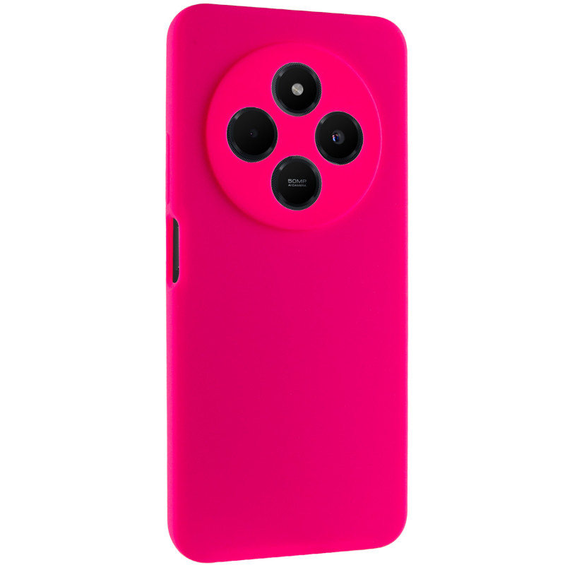 Чехол Silicone Cover Lakshmi Full Camera (AAA) для Xiaomi Redmi 14C / Poco C75 (Розовый / Barbie pink)