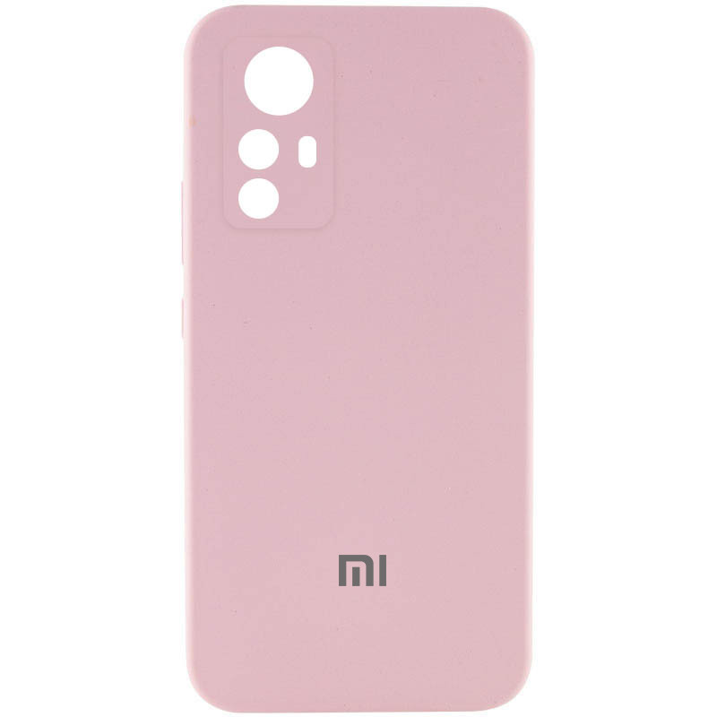 Чохол Silicone Cover Lakshmi Full Camera (AAA) with Logo на Xiaomi Redmi Note 12S (Рожевий / Pink Sand)