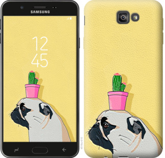 

Чохол Мопс з кактусом на Samsung Galaxy J7 Prime 795433