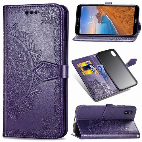 Фото Шкіряний чохол-книжка Art Case з візитницею на Xiaomi Redmi 7A (Фіолетовий) на vchehle.ua