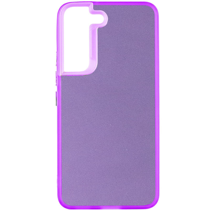 TPU+PC чохол Magic glow with protective edge на Samsung Galaxy S21 FE (Purple)