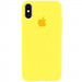 Чохол Silicone Case Full Protective (AA) на Apple iPhone X (5.8") / XS (5.8") (Жовтий / Yellow)