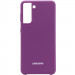 Чехол Silicone Cover (AA) для Samsung Galaxy S21 (Фиолетовый / Grape)