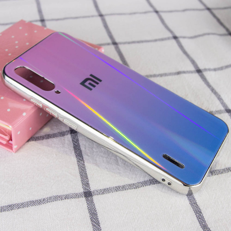 

TPU + Glass чохол Gradient Aurora з лого для Xiaomi Mi A3 (CC9e) (Фіолетовий) 743659