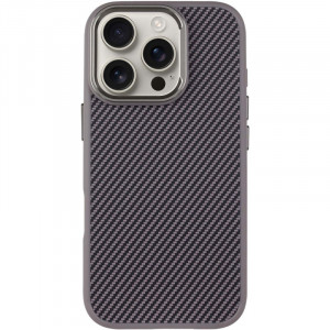 Чохол TPU+PC Carbon with Magnetic safe на Apple iPhone 16 Pro (6.3")