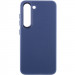 Кожаный чехол Bonbon Leather Metal Style для Samsung Galaxy S23 (Синий / Navy blue)