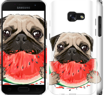 

Чехол Мопс и арбуз для Samsung Galaxy A3 (2017) 843430