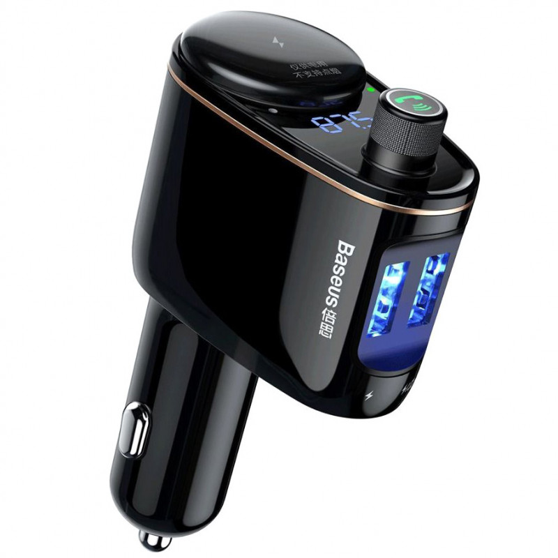 

АЗП Baseus Locomotive Bluetooth FM Launcher (3.4A) 2USB (CCALL-R) (Чорний) 915448