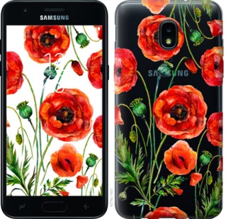 

Чехол Нарисованные маки для Samsung Galaxy J3 2018 743836