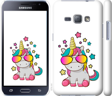 

Чехол Единорог в очках для Samsung Galaxy J1 (2016) Duos J120H 911629