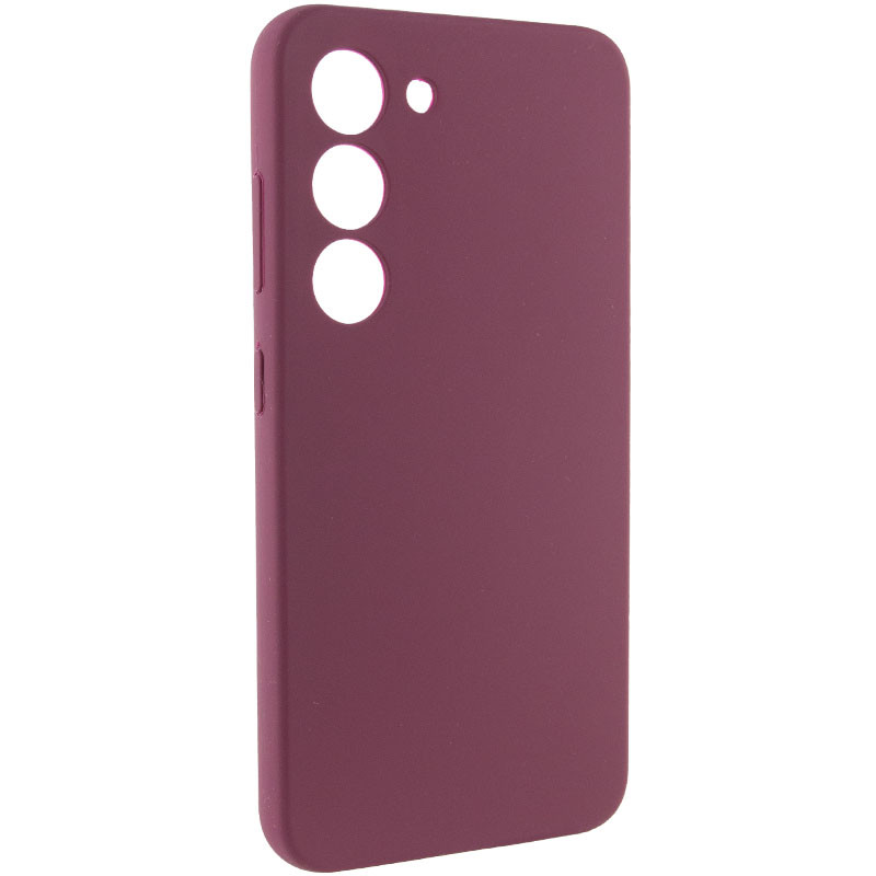Фото Чохол Silicone Cover Lakshmi Full Camera (AAA) на Samsung Galaxy S22 (Бордовий / Plum) на vchehle.ua