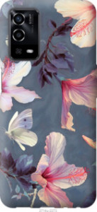 Чехол Нарисованные цветы для Oppo A55