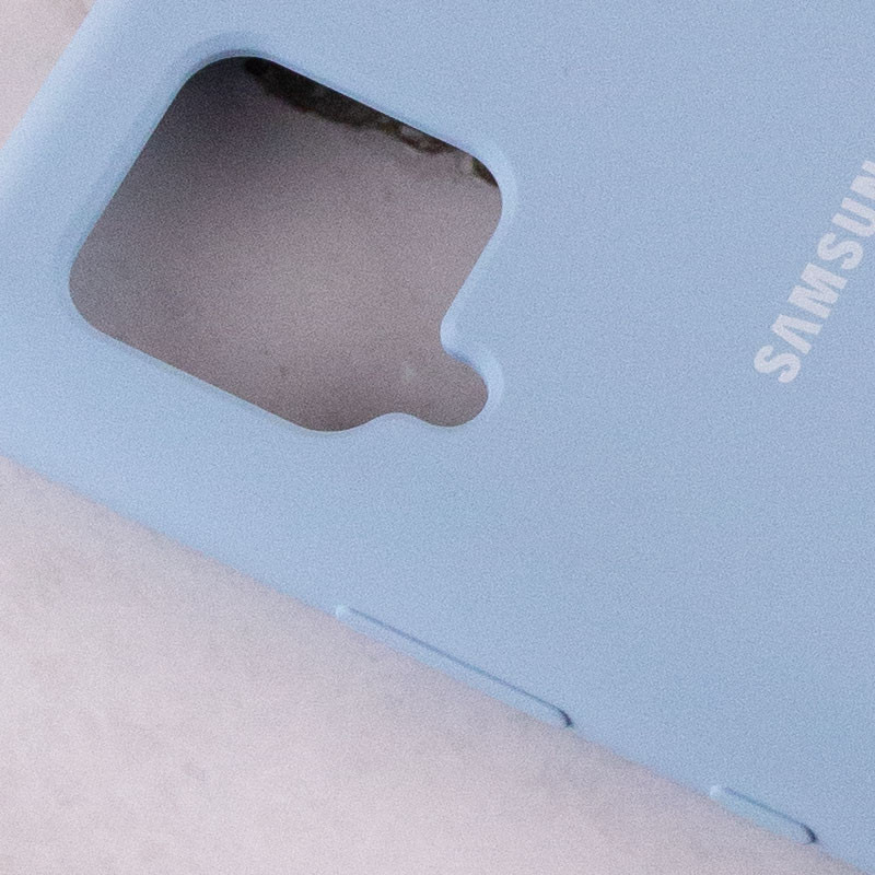Фото Чохол Silicone Cover Full Protective (AA) на Samsung Galaxy A42 5G (Блакитний / Lilac Blue) в маназині vchehle.ua