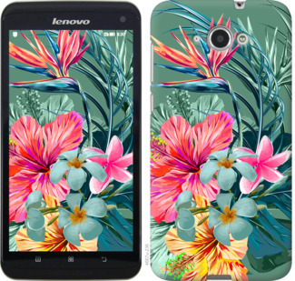 

Чехол Тропические цветы v1 для Lenovo S930 844983