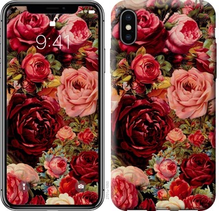 

Чехол Цветущие розы для iPhone X (5.8") 667619