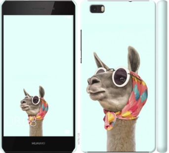 

Чехол Модная лама для Huawei Ascend P8 Lite 753331