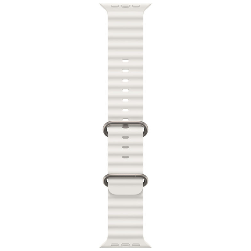 Ремінець Ocean Band для Apple Watch 38/40/41/42mm(ser.10) (Білий / White) в магазині vchehle.ua