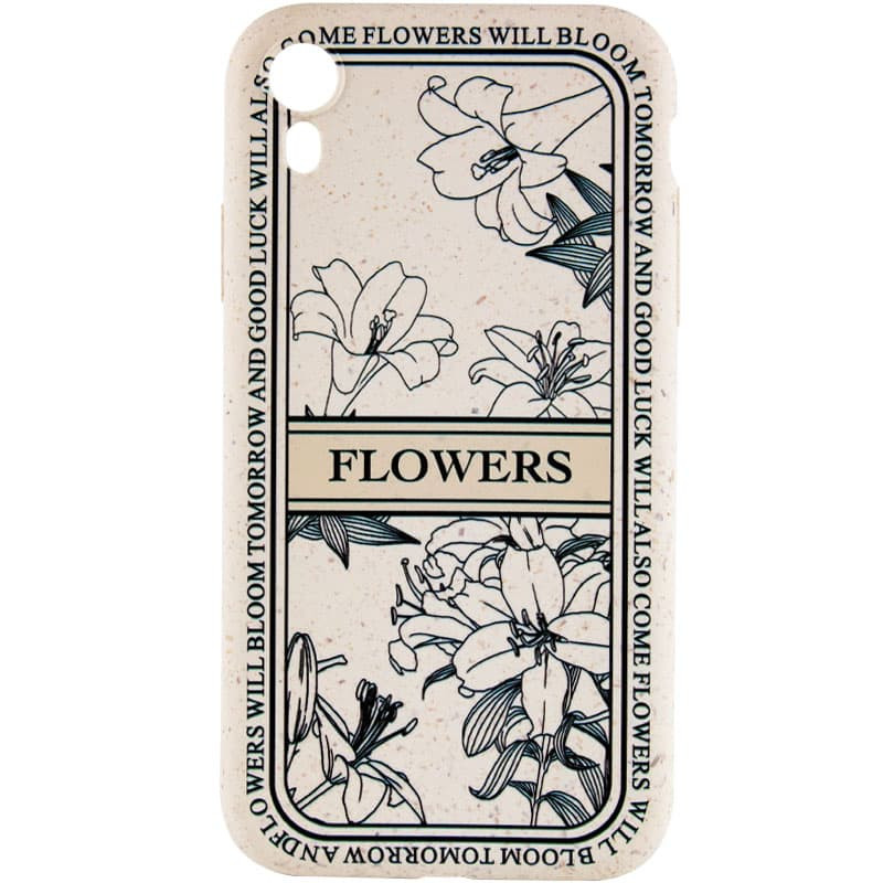 TPU чехол Font для Apple iPhone XR (6.1") (Flowers)