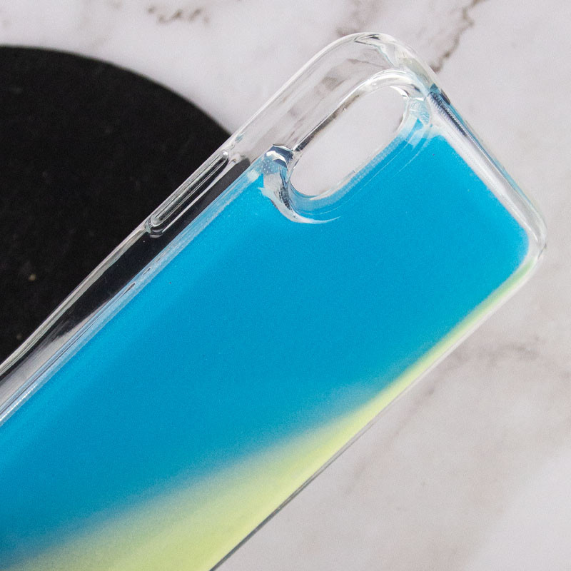 Купити Неоновий чохол Neon Sand glow in the dark на Apple iPhone XS Max (6.5") (Блакитний) на vchehle.ua