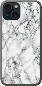 Чохол Мармур білий на iPhone 15