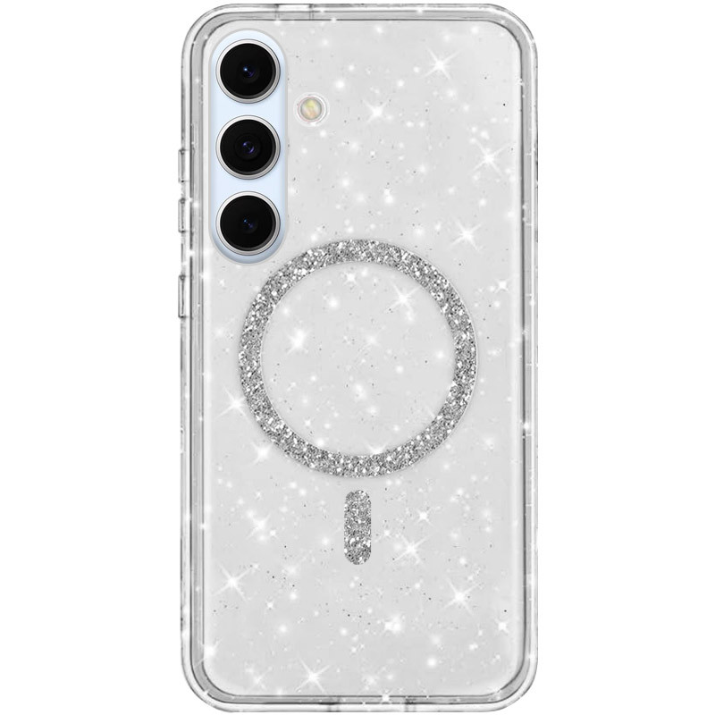 Чохол TPU Eclipse Sparkle (MagFit) на Samsung Galaxy S25 / S24 (Transparent)