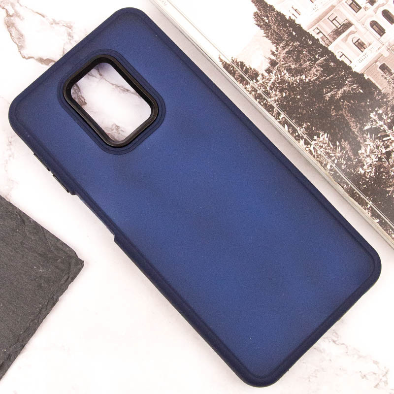 Чохол TPU+PC Lyon Frosted на Xiaomi Redmi Note 9s / Note 9 Pro / Note 9 Pro Max (Navy Blue) в магазині vchehle.ua