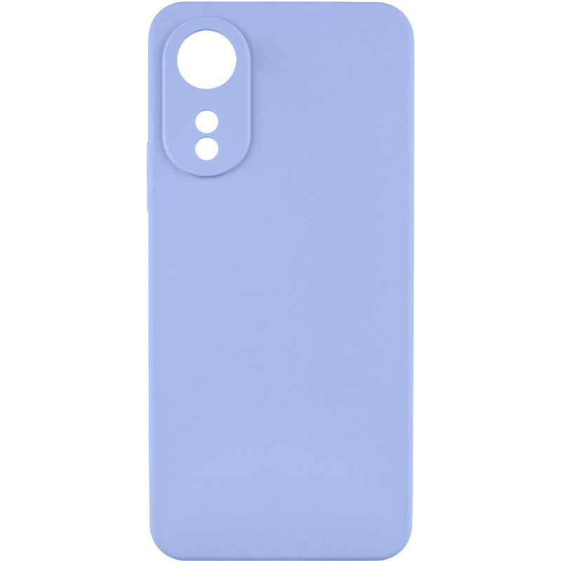 Чехол TPU GETMAN Liquid Silk Full Camera для Oppo A78 4G (Сиреневый / Light purple)