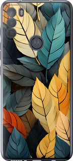 

Чохол Кольорове листя на Motorola G50 1629806