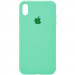 Чохол Silicone Case Full Protective (AA) на Apple iPhone XS Max (6.5") (Зелений / Spearmint)