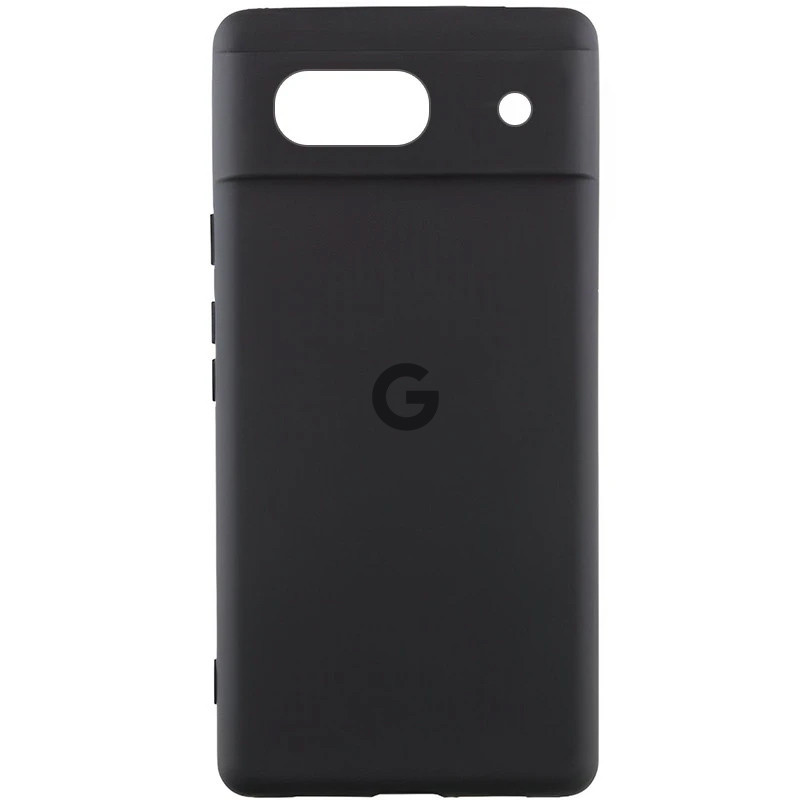 Чехол Silicone Cover Lakshmi Full Camera (AA) with logo для Google Pixel 7 (Черный / Black)