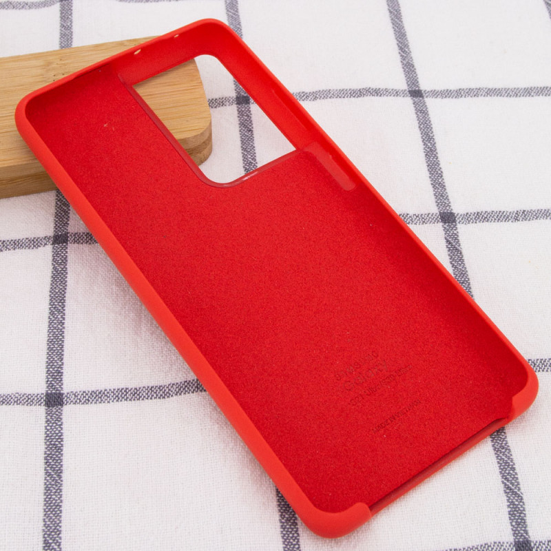 Фото Чехол Silicone Cover (AA) для Samsung Galaxy S21 Ultra (Красный / Red) в магазине vchehle.ua