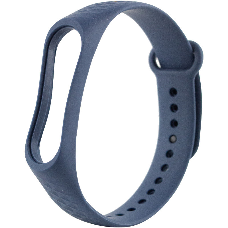 Фото Ремінець Rhomb для Xiaomi Mi Band 3/4 (Темно синій ) на vchehle.ua