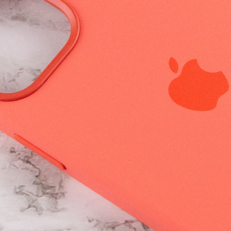 Замовити Уценка Чехол Silicone case (AAA) full with Magsafe and Animation для Apple iPhone 12 Pro Max (6.7") (Дефект упаковки / Помаранчевий / Pink citrus) на vchehle.ua