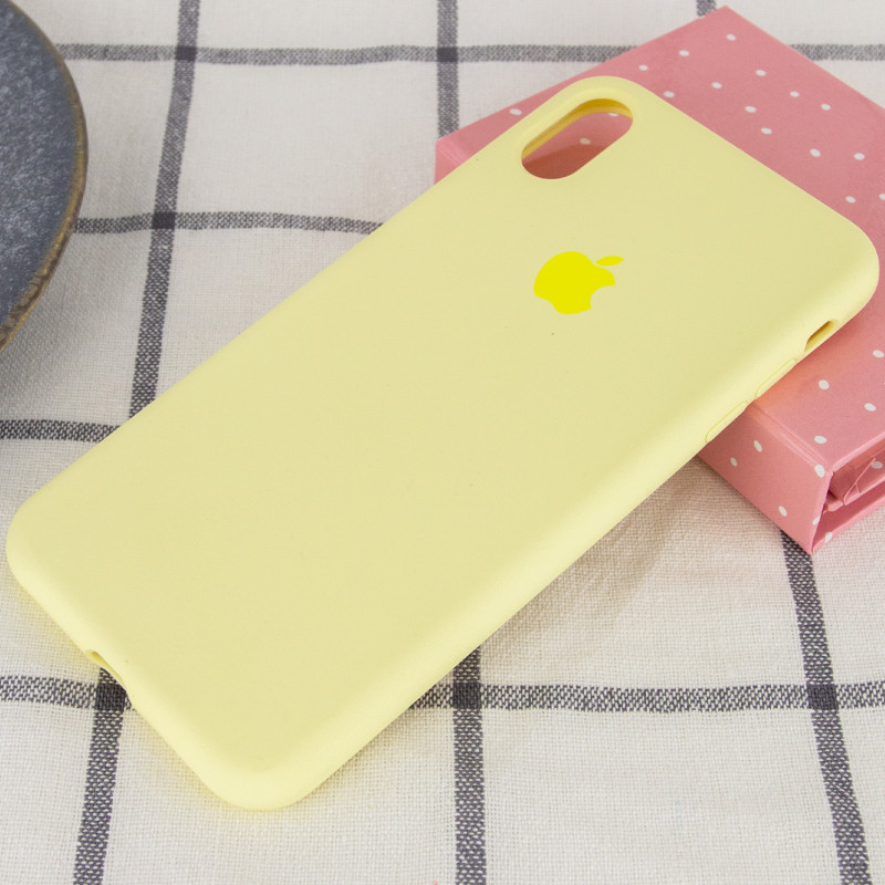 Фото Чохол Silicone Case Full Protective (AA) на Apple iPhone XR (6.1") (Жовтий / Mellow Yellow) на vchehle.ua