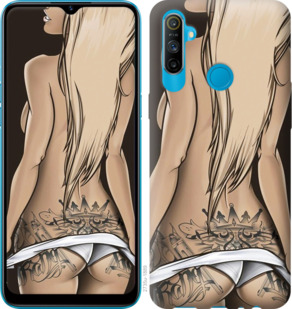 

Чехол Девушка с татуировкой для Realme C3 932628