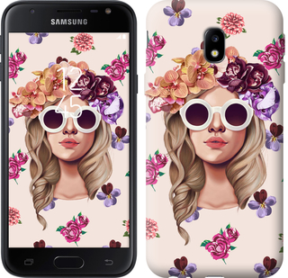 

Чехол Девушка с цветами v2 для Samsung Galaxy J4 2018 612312