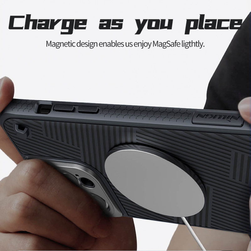 Фото Карбоновая накладка Nillkin Strap Magnetic Case для Apple iPhone 14 Pro Max (6.7") в магазине vchehle.ua