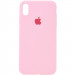 Чехол Silicone Case Full Protective (AA) для Apple iPhone XR (6.1") (Розовый / Light pink)