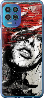

Чехол Лицо девушки для Motorola G100 1593013