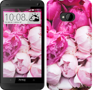 

Чохол Рожеві півонії на HTC One M7 226953