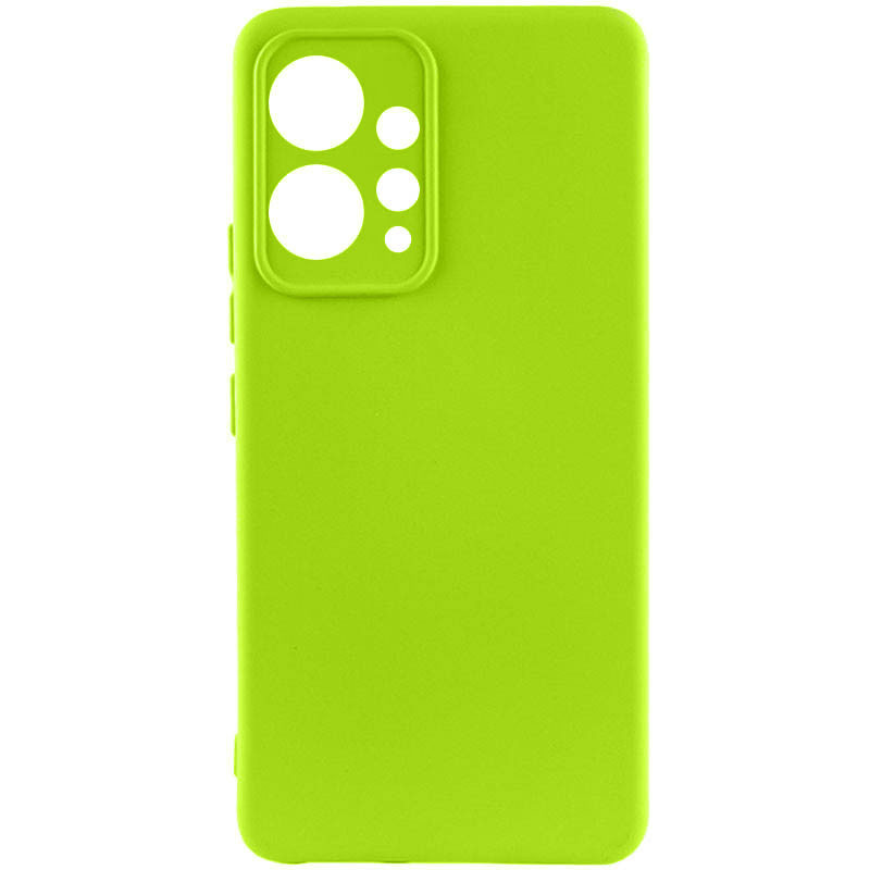 Чехол TPU GETMAN Liquid Silk Full Camera для Xiaomi Redmi Note 12 4G (Салатовый / Neon Green)