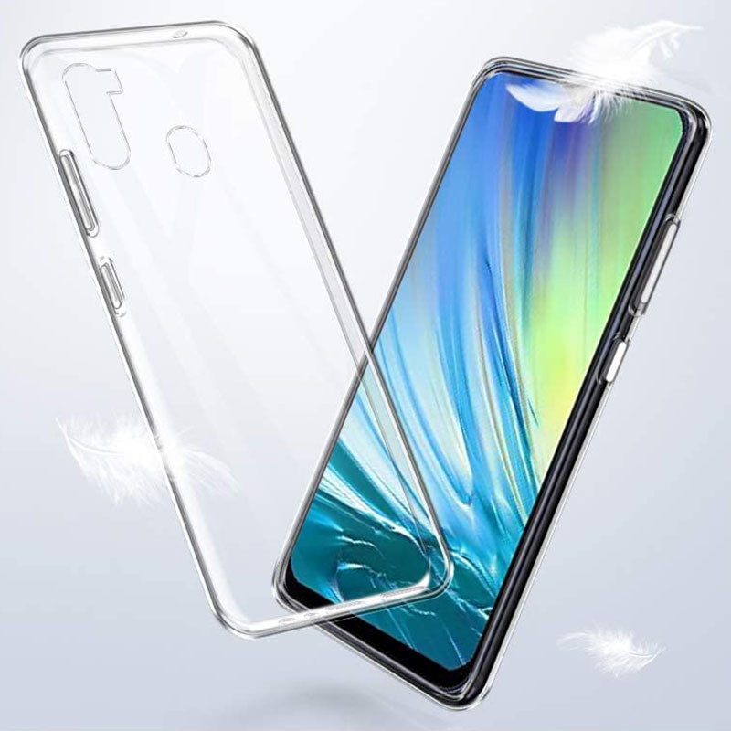 Фото TPU чехол Epic Transparent 1,0mm для Samsung Galaxy A21 (Бесцветный (прозрачный)) в магазине vchehle.ua