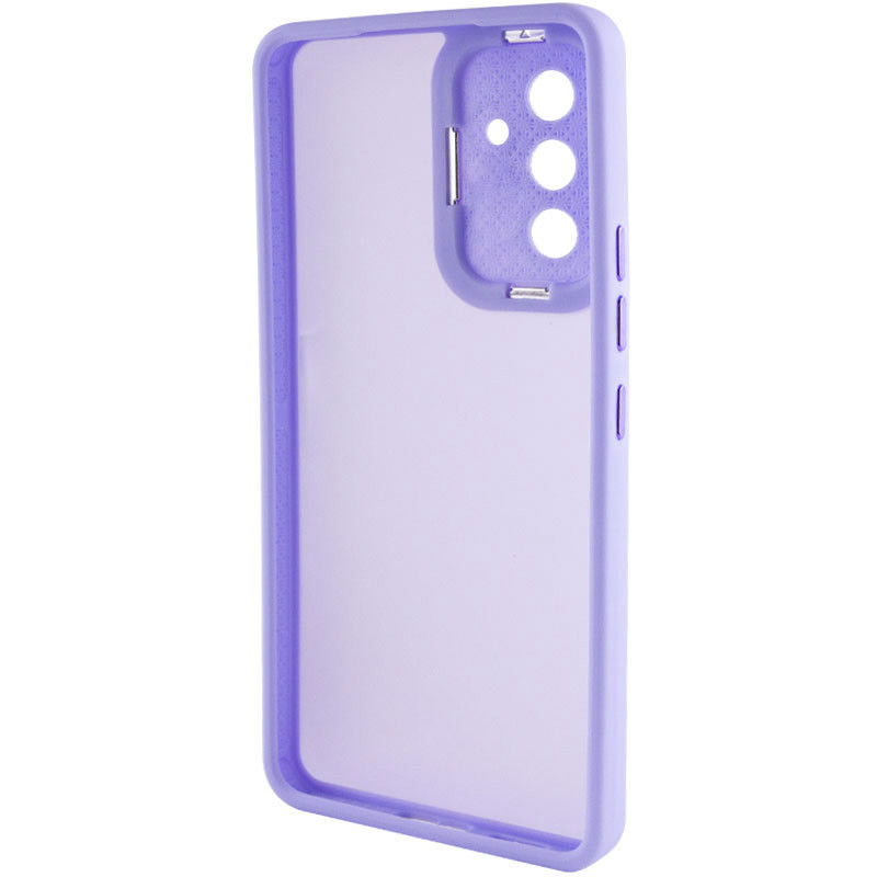 Фото TPU+PC чохол Accent на Samsung Galaxy A35 (White / Purple) в маназині vchehle.ua