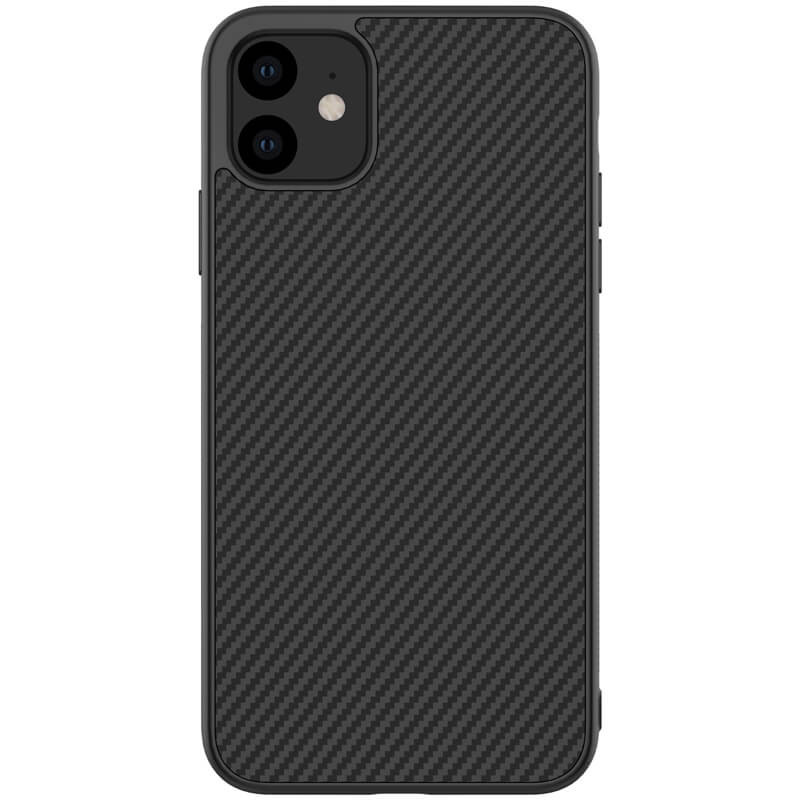 Карбоновая накладка Nillkin Synthetic Fiber series для Apple iPhone 11 (6.1")