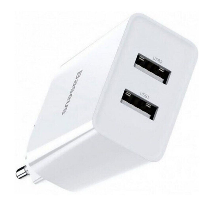 СЗУ Baseus Compact 10.5W (2USB) (CCXJ01) (Белый)